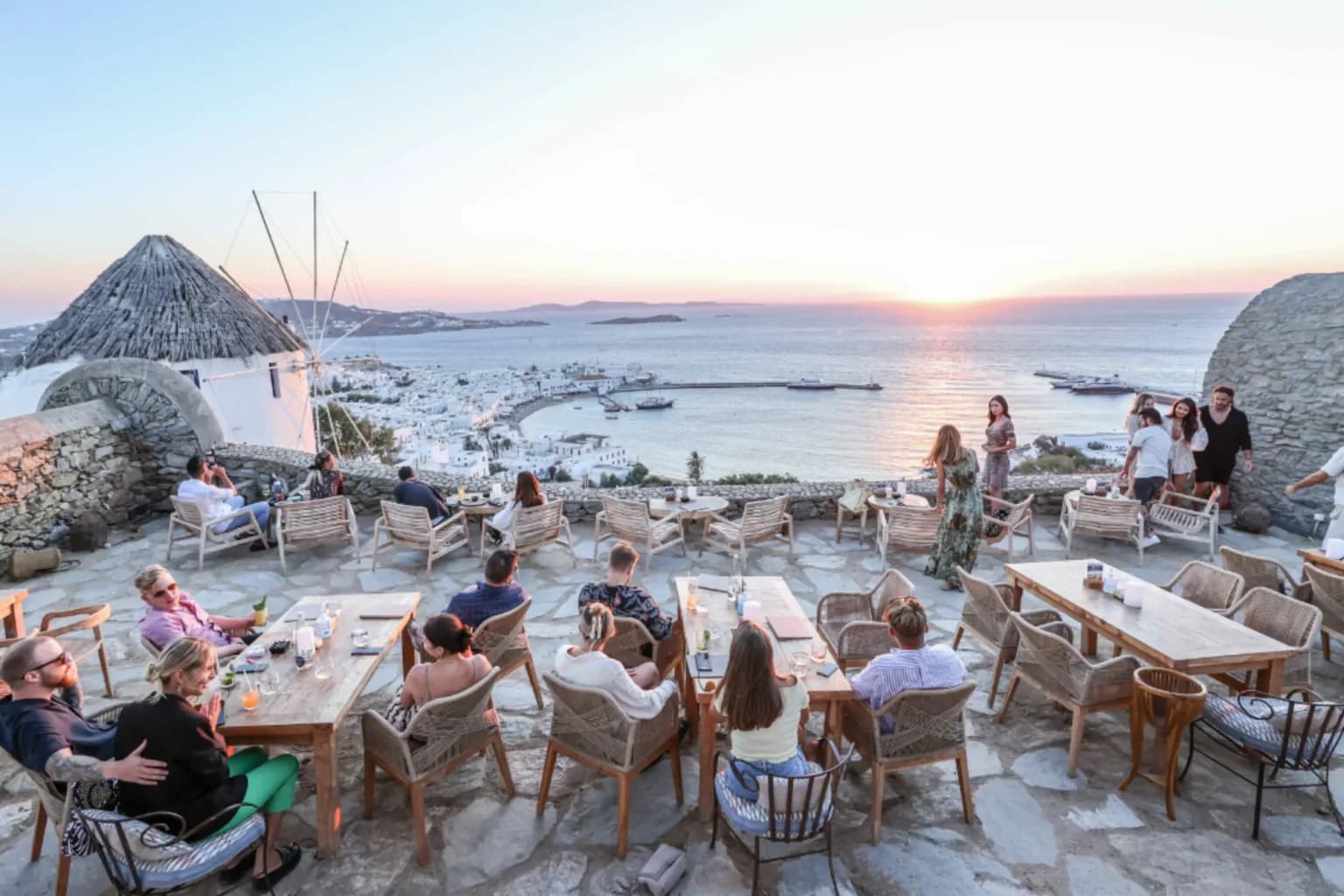180° Sunset Bar — The Sunset Ritual Above Mykonos Town